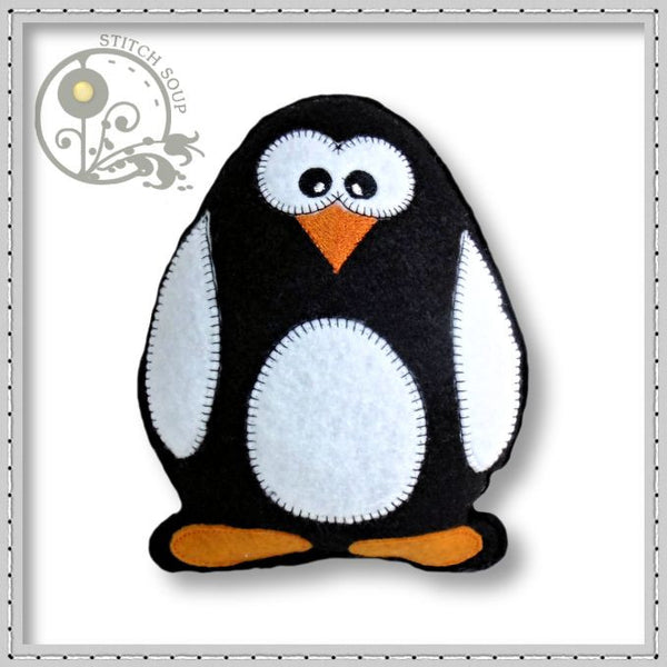 T-pose Penguin Embroidery File 4x4 Hoop Penguin Animal 